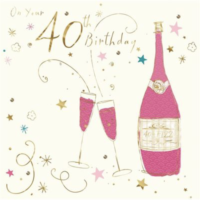 40th Birthday - Flowery Wine